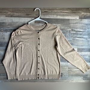 Tan Cardigan Size Medium
